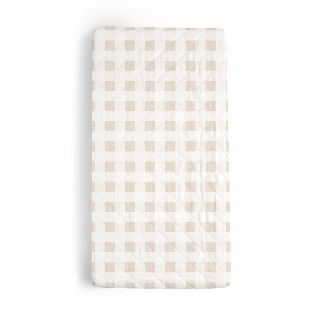 Organic Cotton Changing Pad Cover - Plaid - HoneyBug 