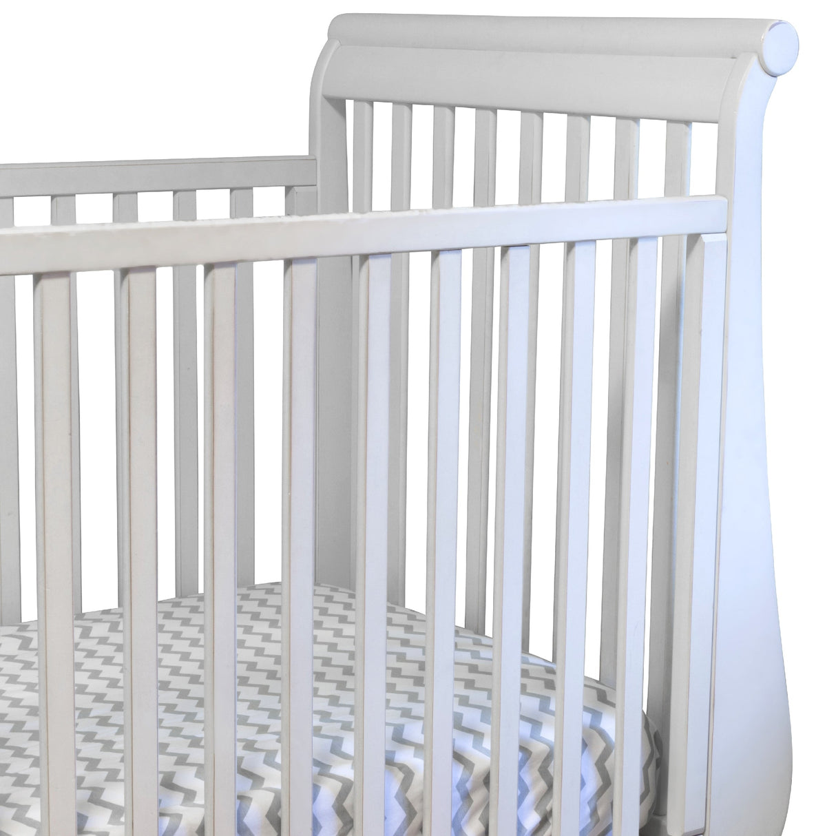 Waterproof Crib Sheet Set - Grey Chevron & Polka Dot - HoneyBug 