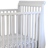 Waterproof Crib Sheet Set - Grey Chevron & Polka Dot - HoneyBug 