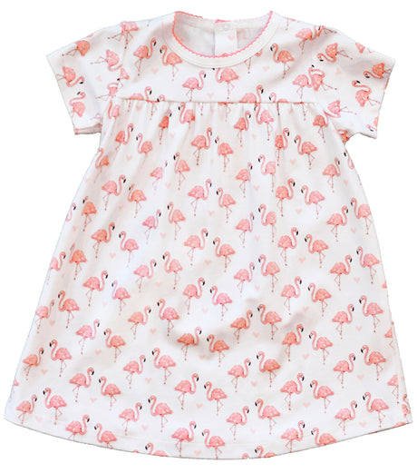 Pink Flamingo Swing Dress - HoneyBug 