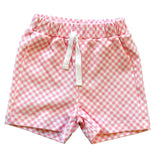 Pink Gingham Shorts - HoneyBug 