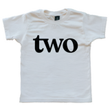 Two Modern Birthday Shirt Organic Kids Tee - HoneyBug 