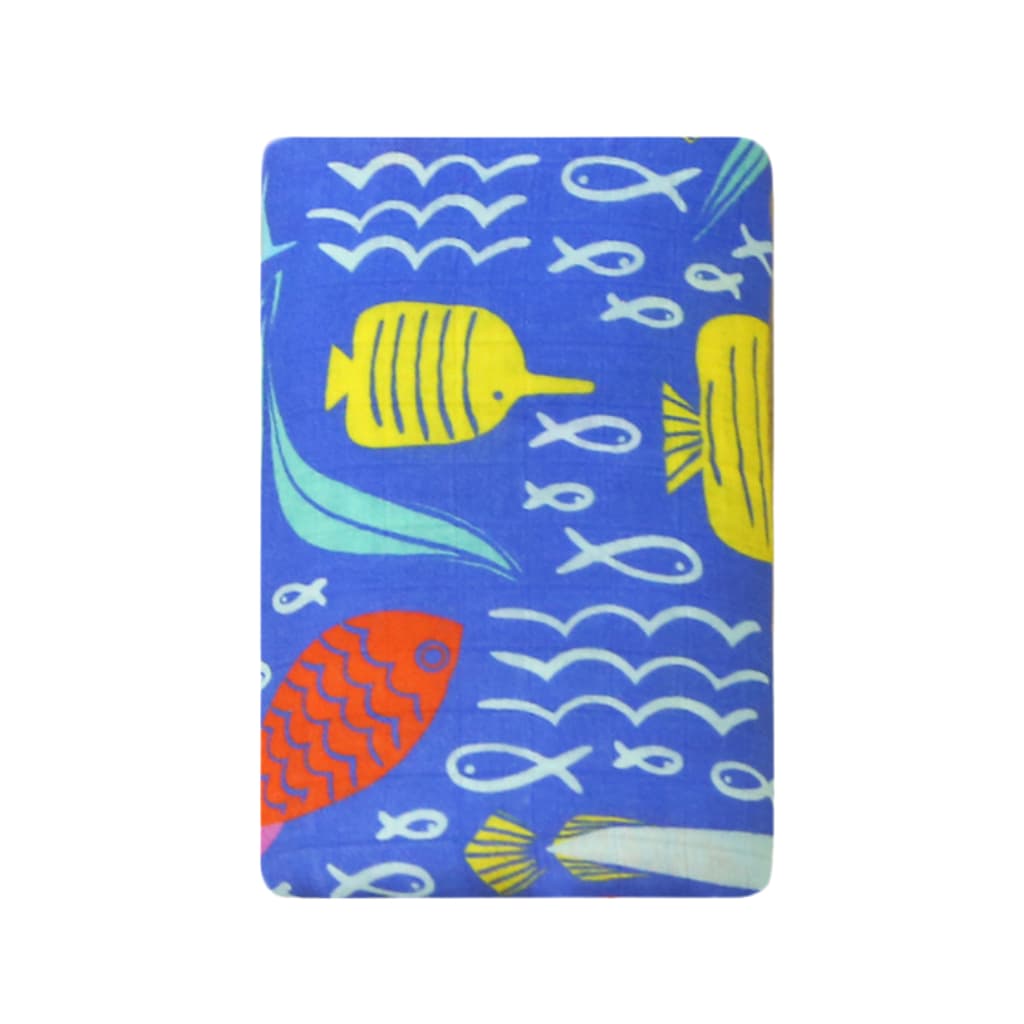 Gone Snorkeling Muslin Swaddle Blanket - HoneyBug 