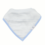 Popsicle and Stripes Blue 2 Pack Muslin & Terry Cloth Bib Set - HoneyBug 