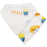Small Fry and Burgers and Fries 2 Pack Muslin & Terry Cloth Bib Set - HoneyBug 