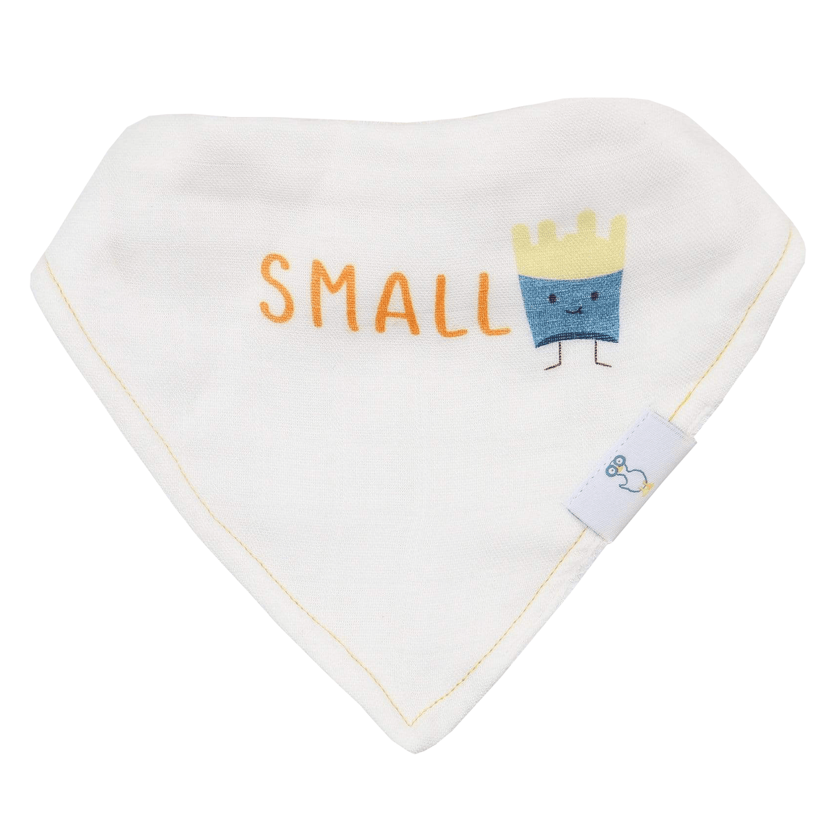 Small Fry and Burgers and Fries 2 Pack Muslin & Terry Cloth Bib Set - HoneyBug 