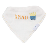 Small Fry and Burgers and Fries 2 Pack Muslin & Terry Cloth Bib Set - HoneyBug 