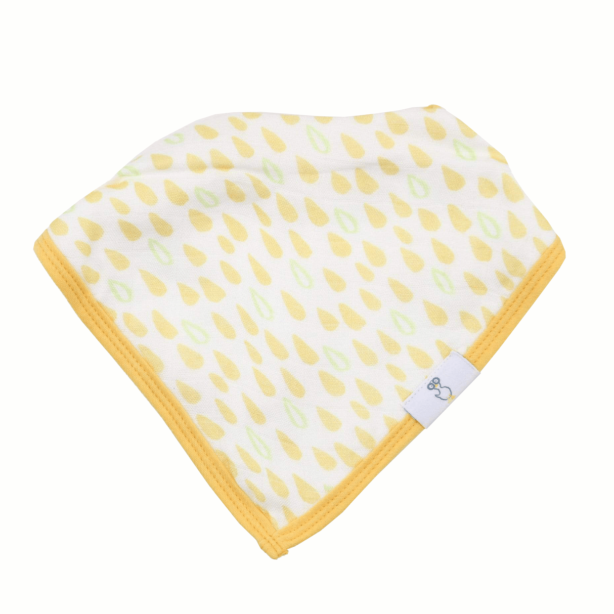 Carrots and Shapes Orange 2 Pack Muslin & Terry Cloth Bib Set - HoneyBug 