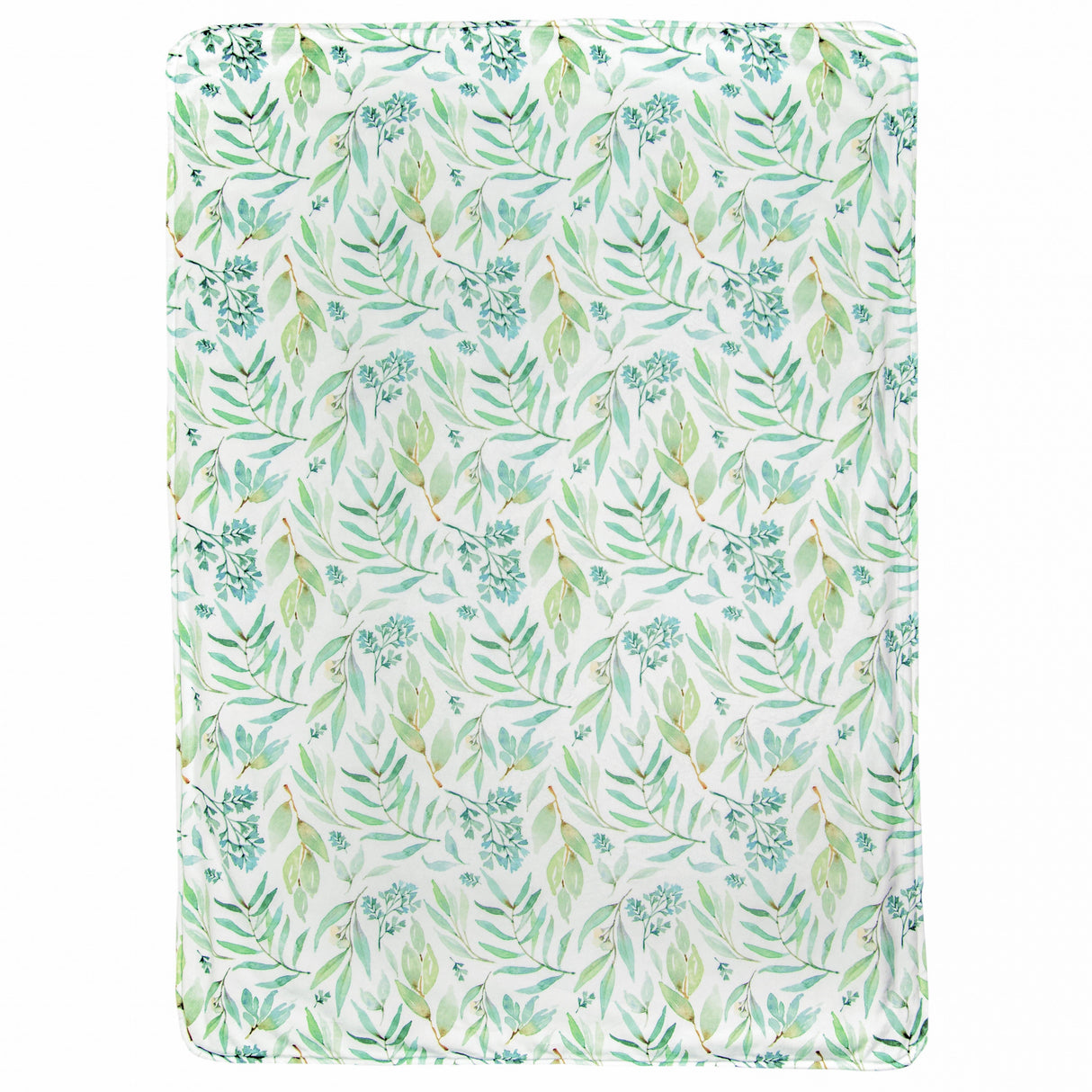 Basil Bear Mint Applique Baby Blanket - HoneyBug 