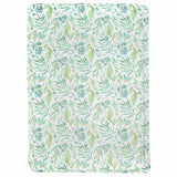 Basil Bear Mint Applique Baby Blanket - HoneyBug 