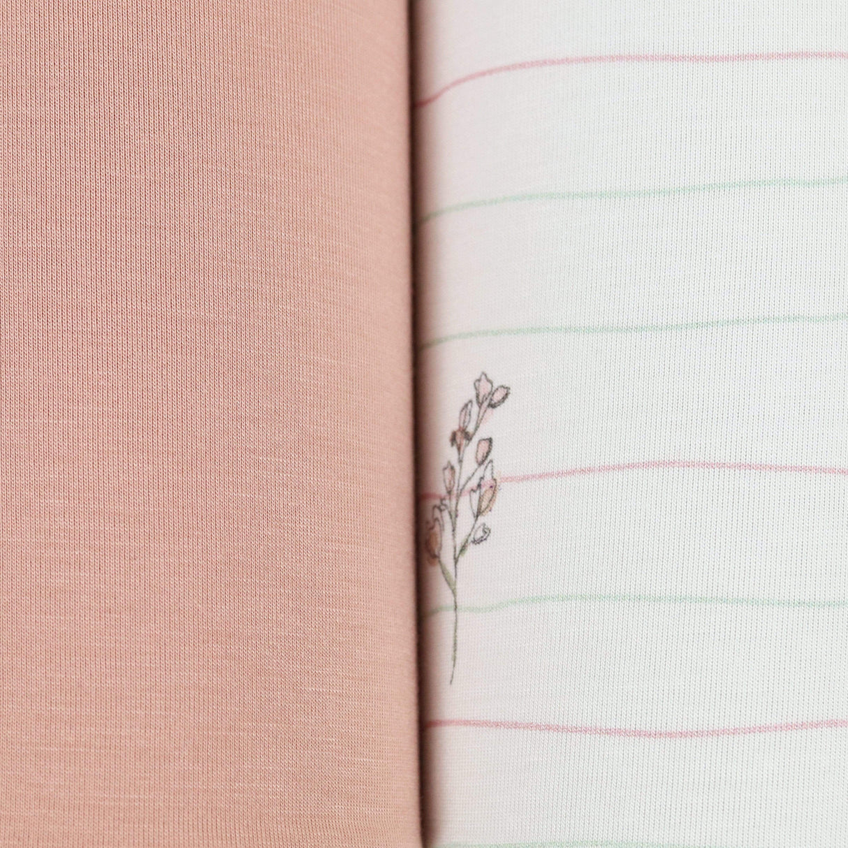 Flower and Pink 2 PK Swaddle Blanket - HoneyBug 