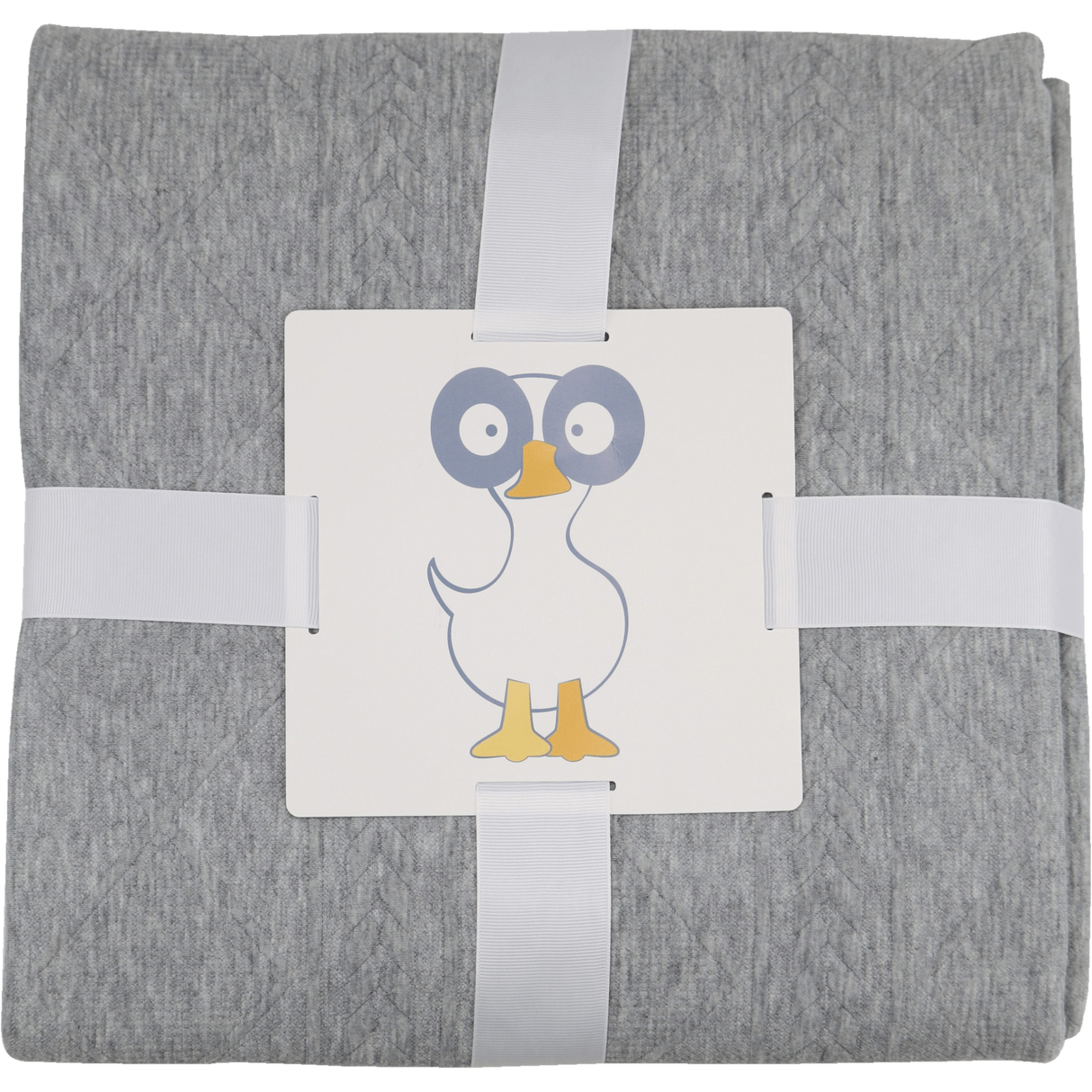 Gray 50" x 60" Full Size Knit Throw - HoneyBug 