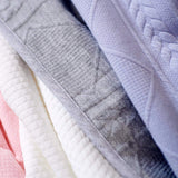 Lavender Knit Blanket - HoneyBug 