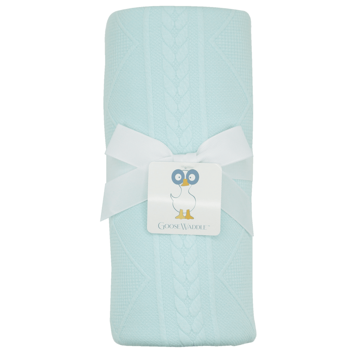 Mommy & Me Knit Blanket Set - Mint - HoneyBug 