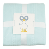 Mommy & Me Knit Blanket Set - Mint - HoneyBug 