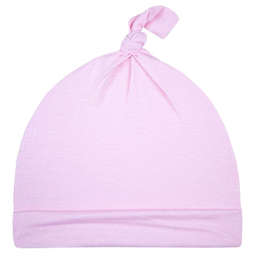 Pink Knotted Baby Beanie - HoneyBug 