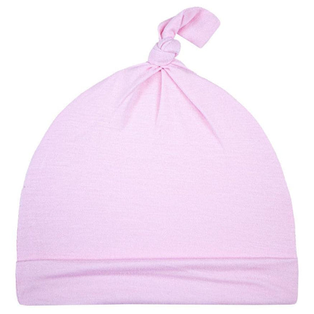 Pink Knotted Baby Beanie - HoneyBug 