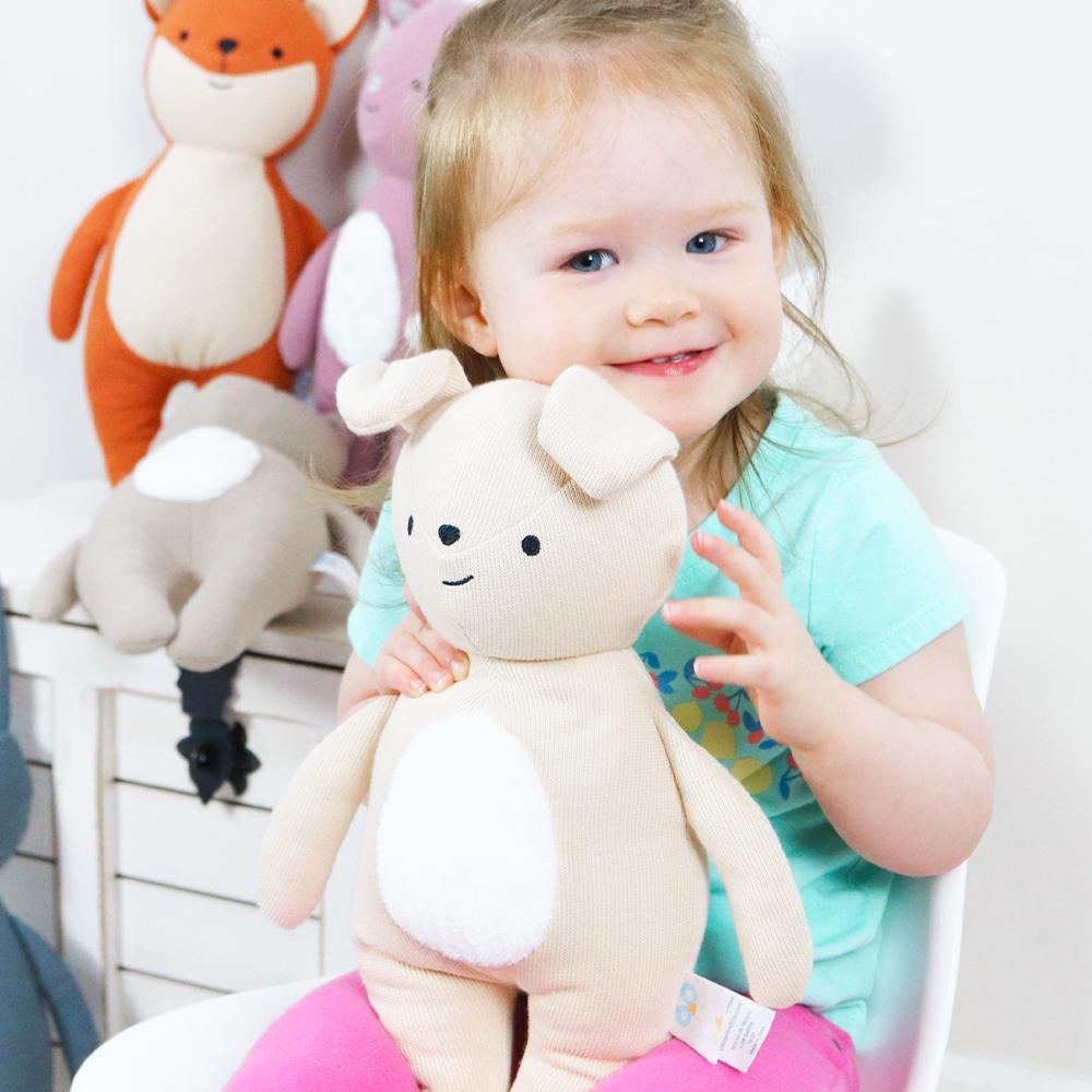 Puppy Knit Plush - HoneyBug 