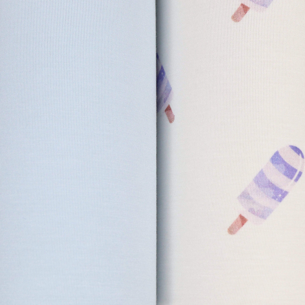 Blue Popsicle and Blue 2 Pack Swaddle Blanket - HoneyBug 