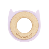 Lavender Animal Teether Wooden + Silicone - HoneyBug 