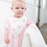 White Knit Blanket - HoneyBug 