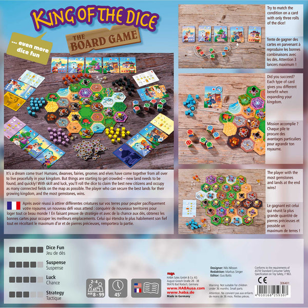 King of the Dice Board Game - HoneyBug 