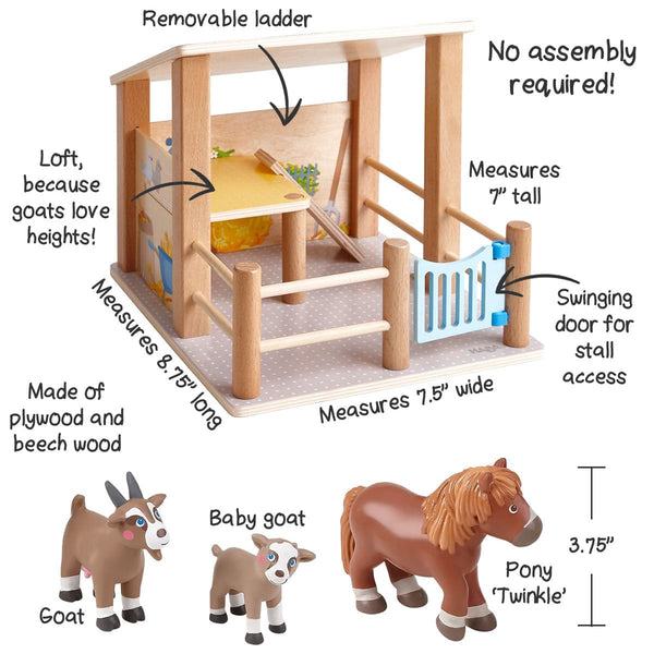 Little Friends Petting Zoo with Farm Animals - HoneyBug 