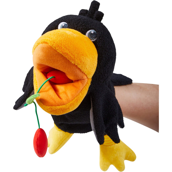 Theo the Raven Glove Puppet - HoneyBug 