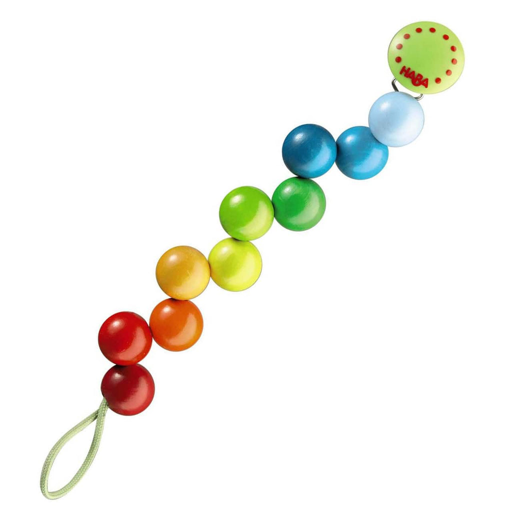 Rainbow Pearls Pacifier Holder - HoneyBug 