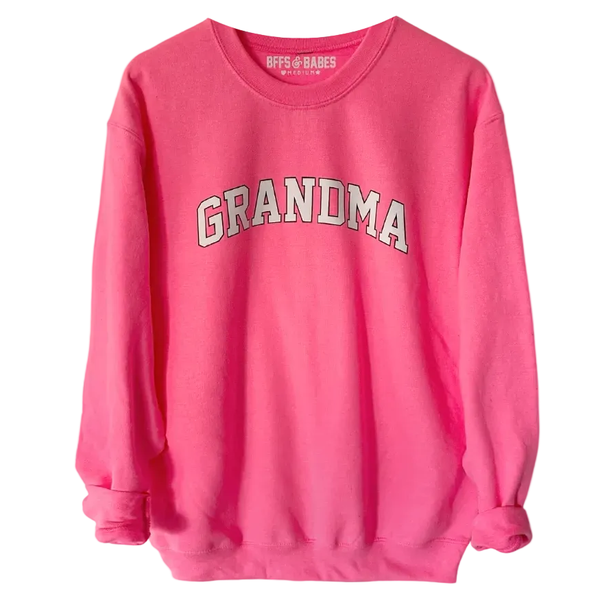 COLLEGIATE GMA ♡ pink printed grandma sweatshirt