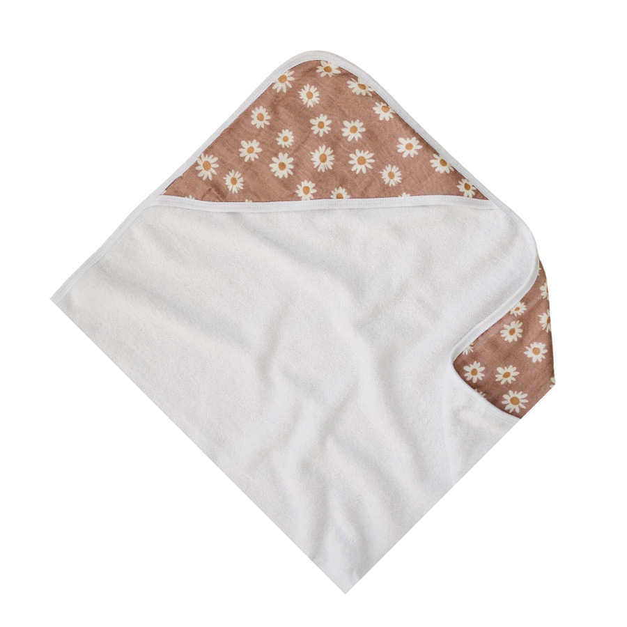 Daisy Dream Muslin Hooded Towel - HoneyBug 