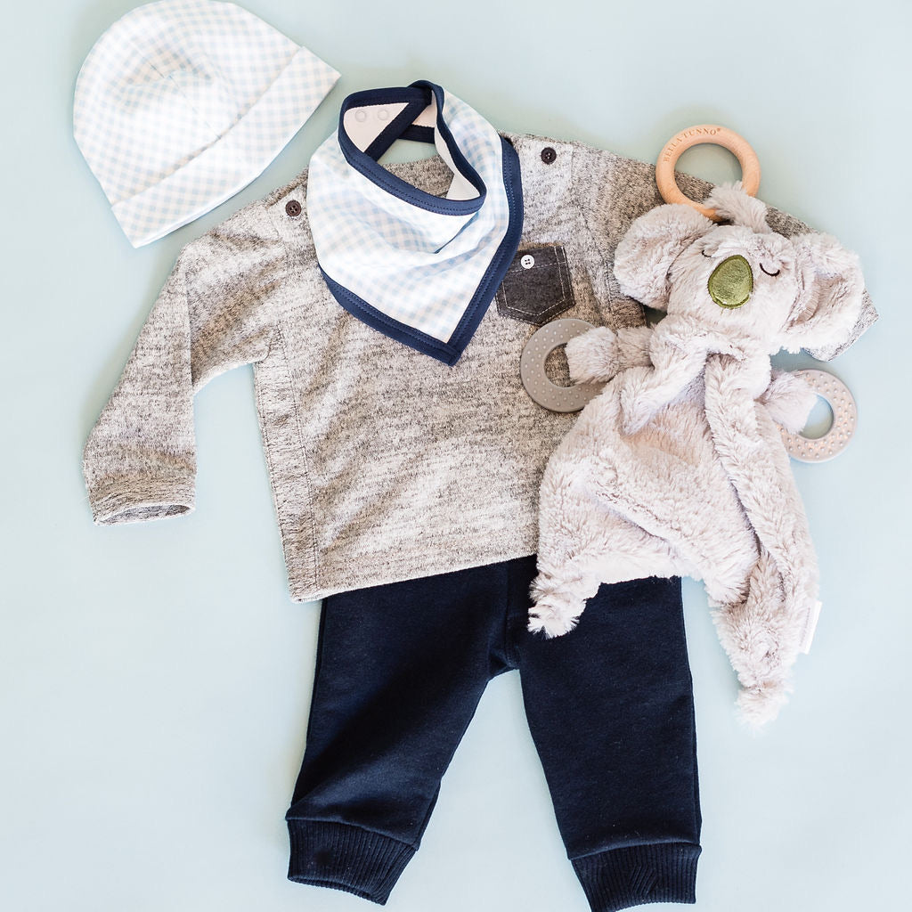 Navy Knit Jogger Pant - HoneyBug 