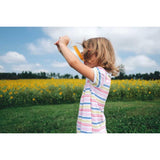 Rainbow Stripe Collared Dress - HoneyBug 