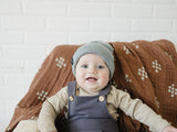 Light Grey Mebie Baby Beanie - HoneyBug 