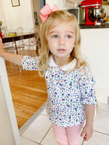 Clementine Garden Floral Top - HoneyBug 