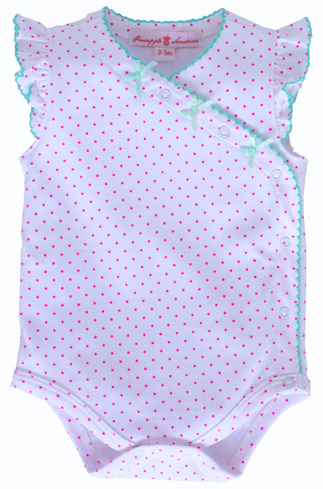 Ava Polka Dot Onesie - HoneyBug 