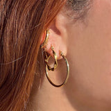 Laurette Medium Hoop Earring - HoneyBug 