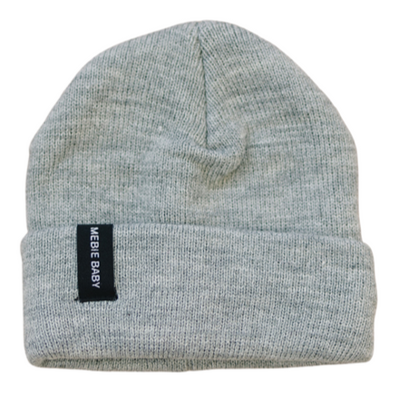Light Grey Mebie Baby Beanie - HoneyBug 