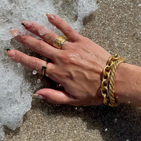 Logan Textured Ring - HoneyBug 