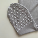 Silver Zippered Footie