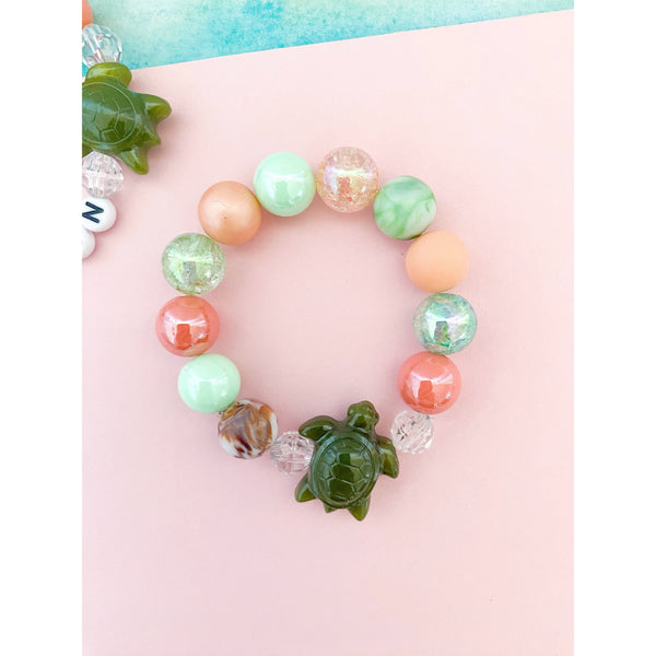 Sea Turtle Bracelet - Customizable - HoneyBug 