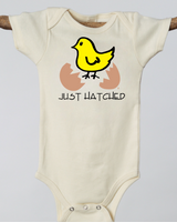 Just Hatched Short Sleeve Romper - HoneyBug 