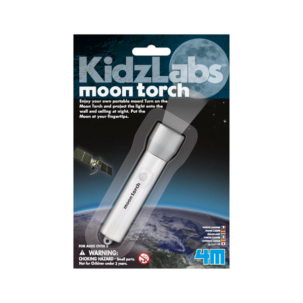 Kidzlabs Moon Torch Projector Astronomy Science Stem 4M - HoneyBug 