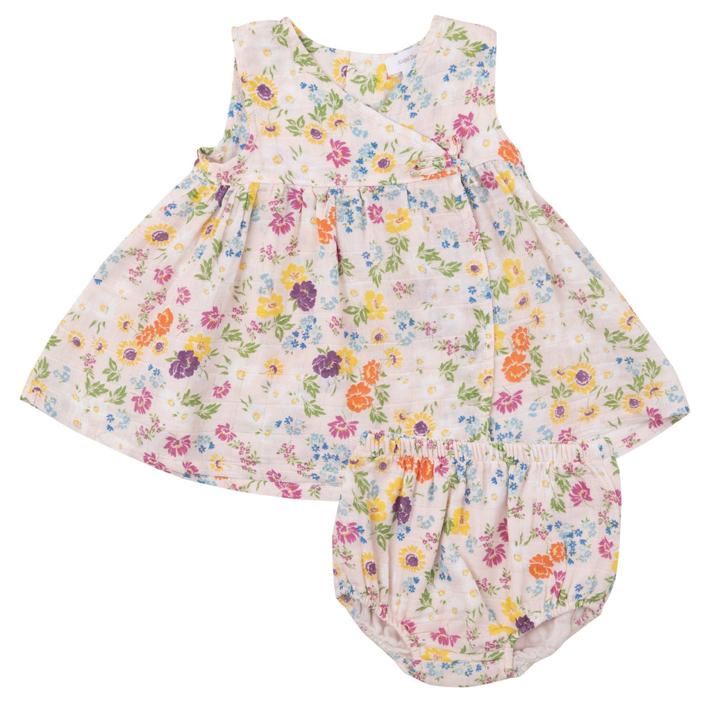 Kimono Dress & Bloomer - Cheery Mix Floral - HoneyBug 