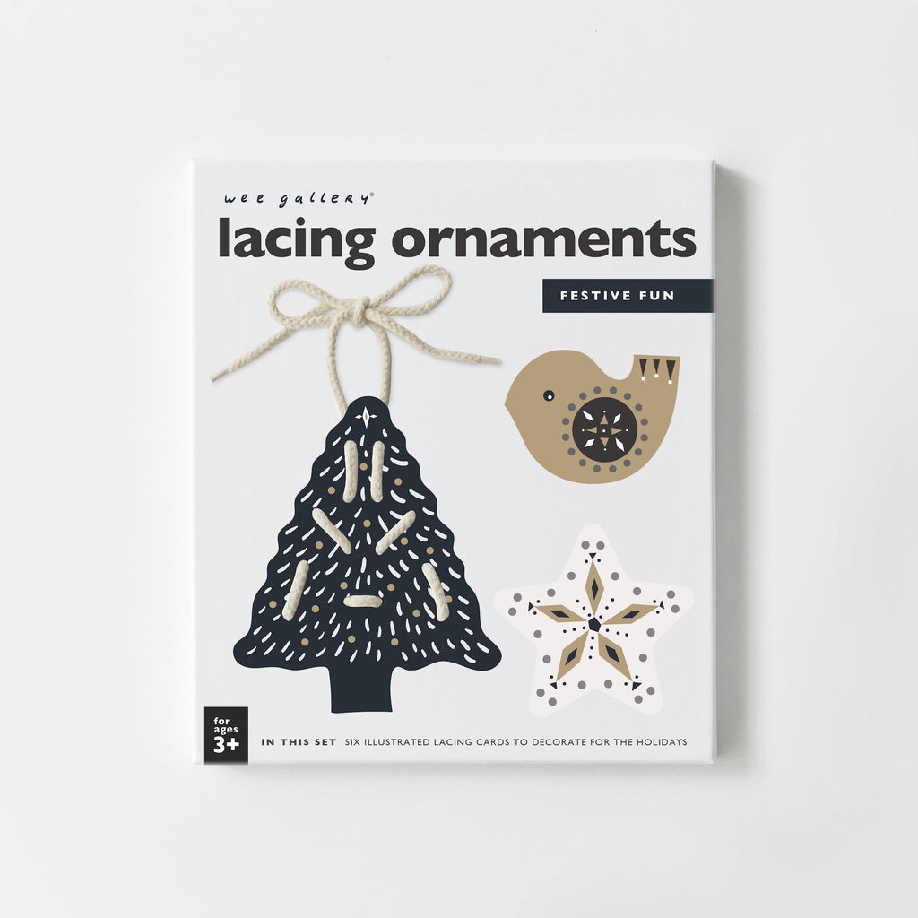 Festive Fun Lacing Ornaments - HoneyBug 