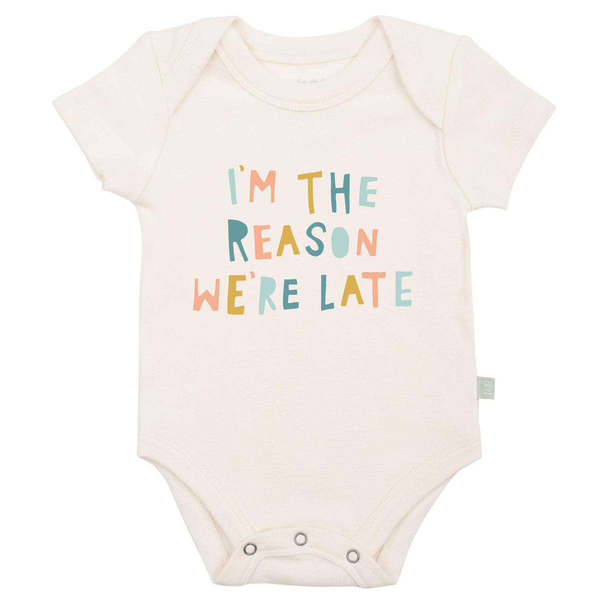 graphic bodysuit | reason we are late - HoneyBug 