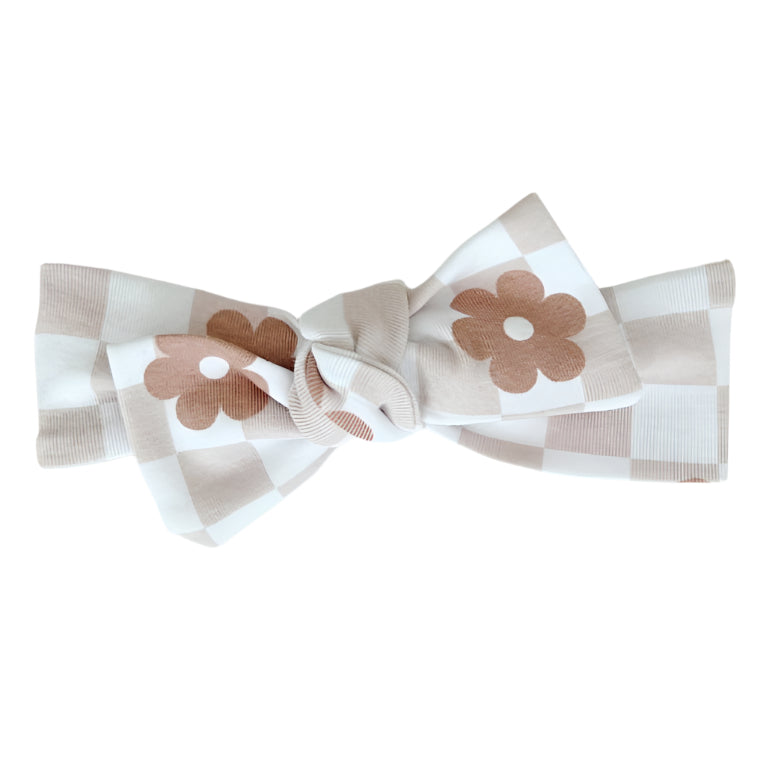 Latte Daisy Headband - HoneyBug 