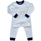 Blue Gingham Pajama Set
