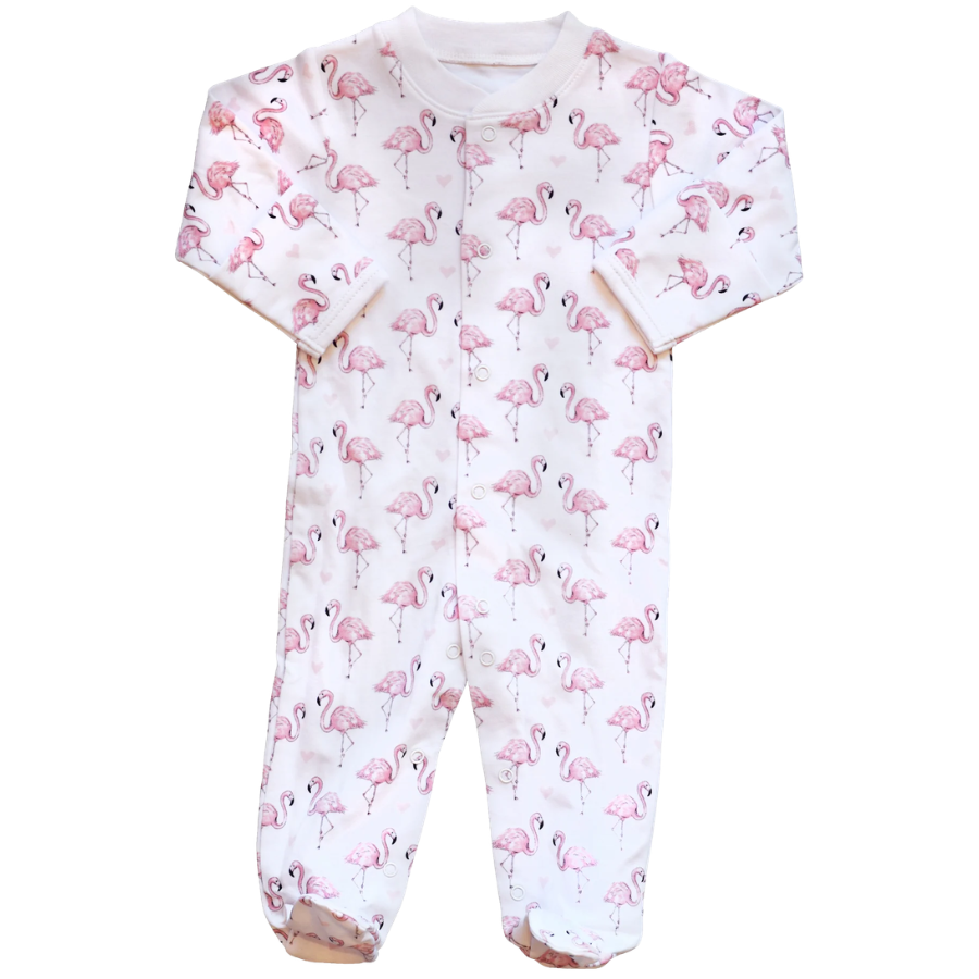 Pink Flamingo Footie