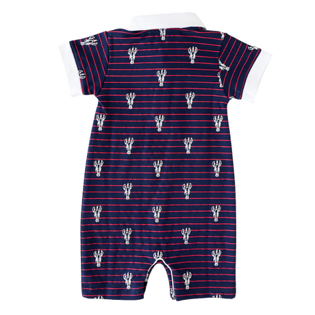 Lobster Stripe Romper